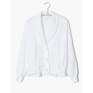 XiRENA “Kate” Classic White Button-Up Cocoon Cardigan